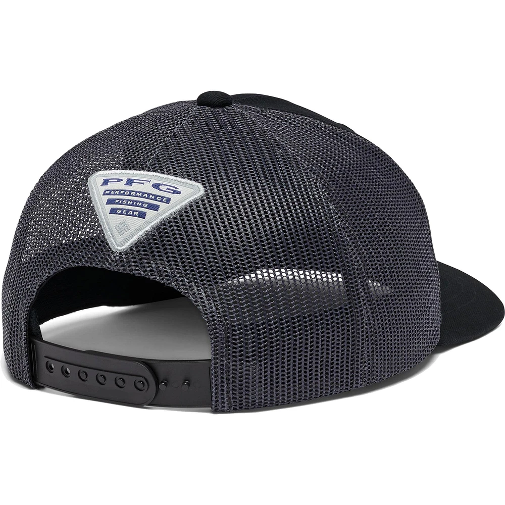 Youth Columbia Black Fish Flag Mesh Snapback Hat