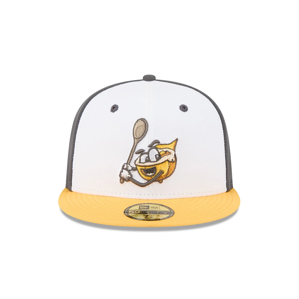 Men's New Era  White Columbia Fireflies Theme Nights 59FIFTY Fitted Hat