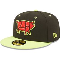 Men's New Era Black/Green Chicharrones De Columbia Copa La Diversion 59FIFTY Fitted Hat