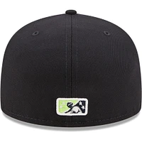 Men's New Era Navy Columbia Fireflies Authentic Collection Road 59FIFTY Fitted Hat