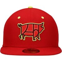 Men's New Era Red Chicharrones de Columbia Copa la Diversión 59FIFTY Fitted Hat