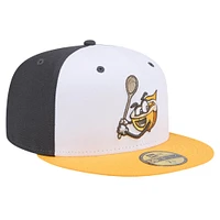 Men's New Era White Columbia Fireflies Theme Night Grits 59FIFTY Fitted Hat