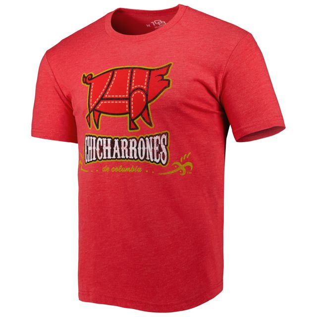 T-shirt à trois mélanges rouge Chicharrones de Columbia Copa la Diversion Home pour homme