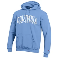 Sweat à capuche en polaire bleu clair Champion pour homme de l'Université Columbia Basic Arch