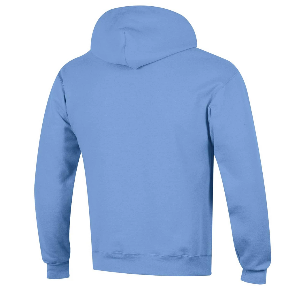 Sweat à capuche en polaire bleu clair Champion pour homme de l'Université Columbia Basic Arch