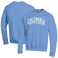 Men's Champion  Light Blue Columbia University Basic Arch Fleece Pullover Sweatshirt