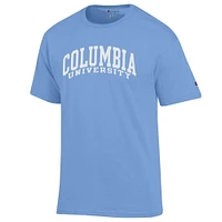 Men's Champion  Light Blue Columbia University Basic Arch T-Shirt