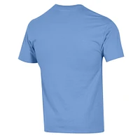 Men's Champion  Light Blue Columbia University Basic Arch T-Shirt