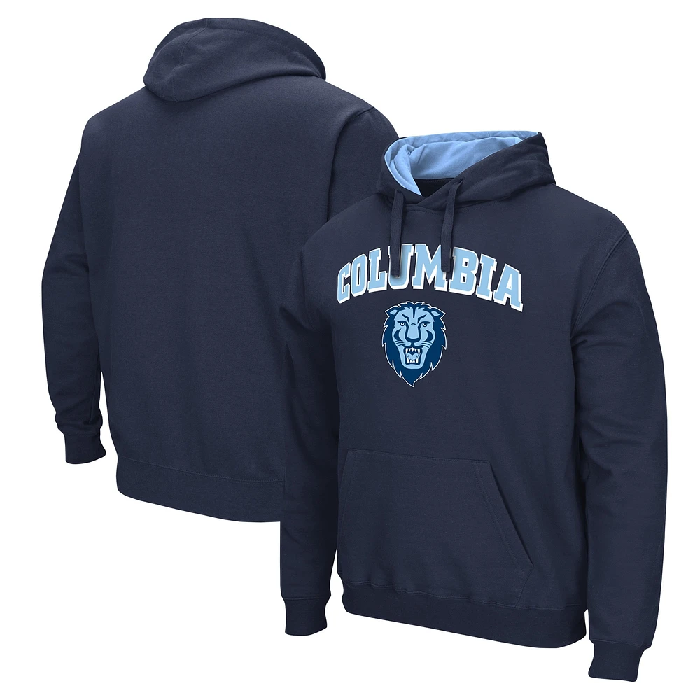 Men's Colosseum  Navy Columbia University Arch & Logo Pullover Hoodie