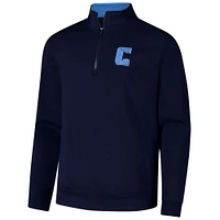 Men's Colosseum Navy Columbia University Tortugas Quarter-Zip Sweatshirt