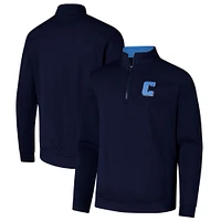 Men's Colosseum Navy Columbia University Tortugas Quarter-Zip Sweatshirt