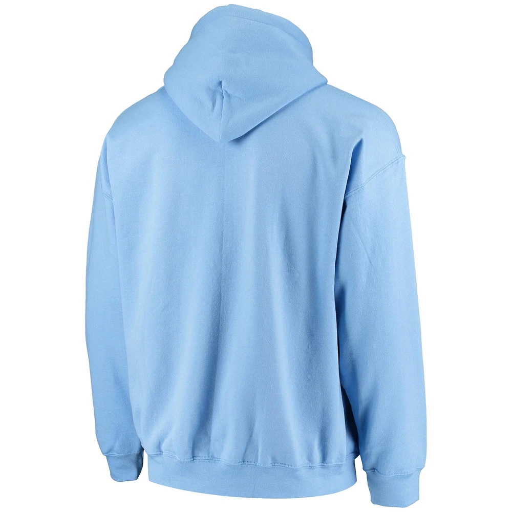 Men's Fanatics Light Blue Columbia University Basic Arch Expansion Hoodie