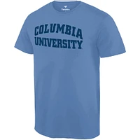 T-shirt Fanatics bleu clair pour homme Columbia University Basic Arch Expansion