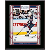 Plaque de joueur sublimée Adam Fantilli Columbus Blue Jackets 10,5" x 13"