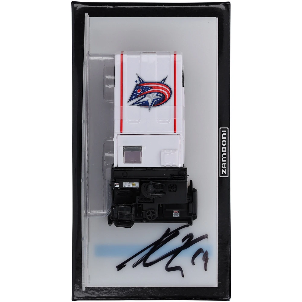Adam Fantilli Columbus Blue Jackets Autographed 1:43 Scale Die-Cast Zamboni