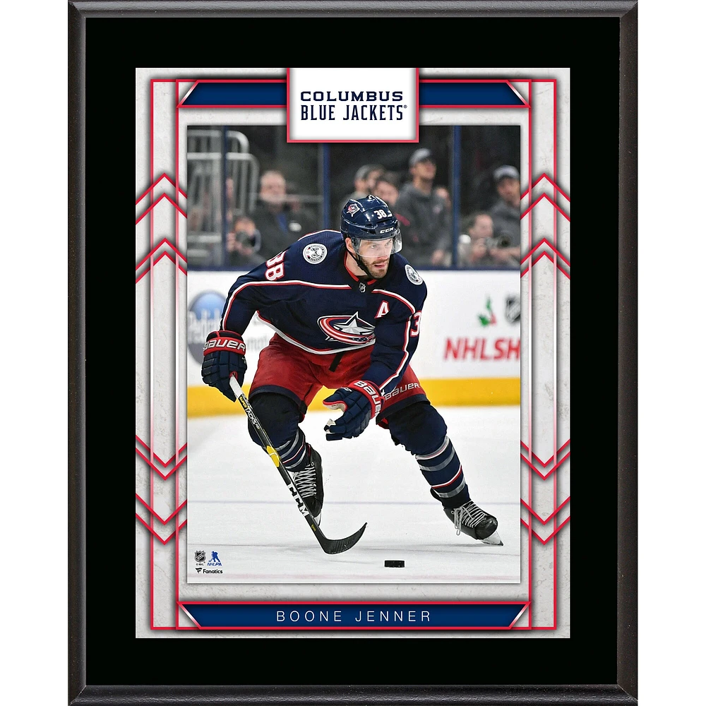 Boone Jenner Columbus Blue Jackets 10.5" x 13" Sublimated Player Plaque