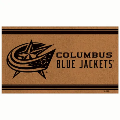 Columbus Blue Jackets 30'' x 18'' Logo Turf Mat - Brown