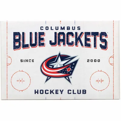 Columbus Blue Jackets 15.2'' x 22.8'' Rink Canvas