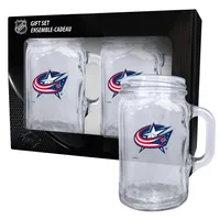 Columbus Blue Jackets Paquet de 2 16 oz. Ensemble de tasse Mason