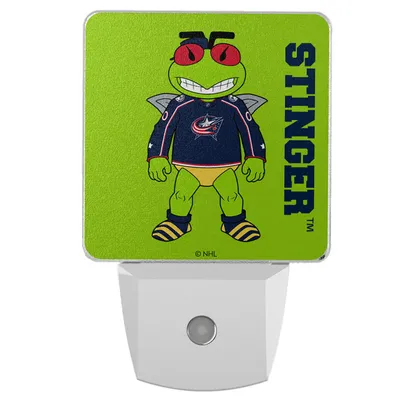 Columbus Blue Jackets 2-Pack Solid Design Mascot Nightlight Set