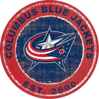 Columbus Blue Jackets 24'' Round Heritage Logo Sign