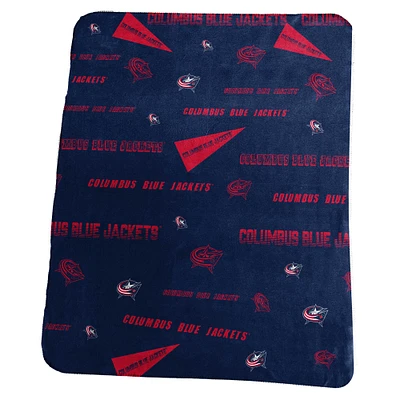 Couverture polaire classique Columbus Blue Jackets 50" x 60"