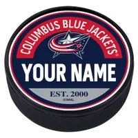 Columbus Blue Jackets - Rondelle texturée à blocs personnalisés