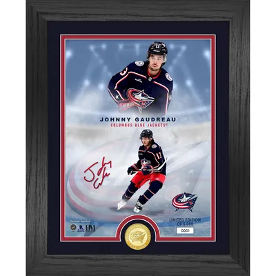 Johnny Gaudreau Columbus Blue Jackets Highland Mint 13'' x 16'' Framed Photo Mint