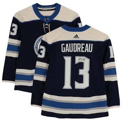 Johnny Gaudreau Columbus Blue Jackets Autographed Fanatics Authentic Navy Alternate adidas Authentic Jersey