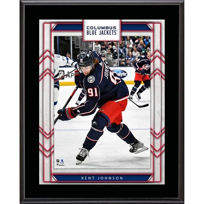 Kent Johnson Columbus Blue Jackets 10.5" x 13" Sublimated Player Plaque