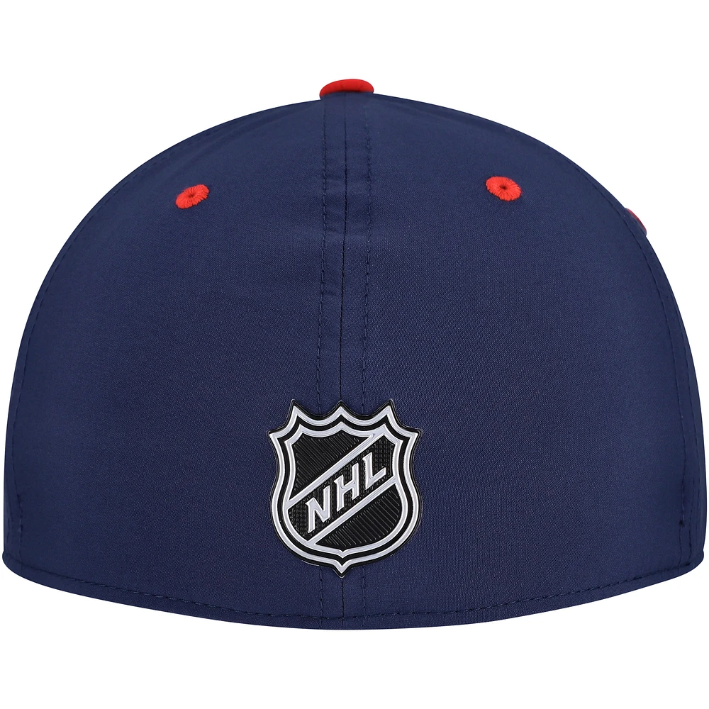 Casquette ajustée authentique Pro des Columbus Blue Jackets de la marine Fanatics pour homme