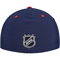 Casquette ajustée authentique Pro des Columbus Blue Jackets de la marine Fanatics pour homme