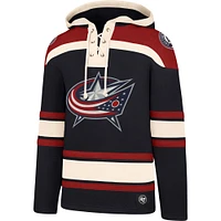 Men's '47 Navy Columbus Blue Jackets Superior Lacer Pullover Hoodie