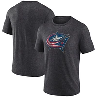 Men's Fanatics Black Columbus Blue Jackets NHL Special Edition Tri-Blend T-Shirt