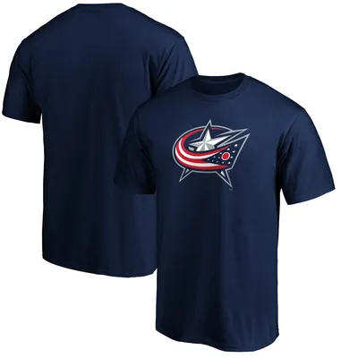 Columbus Blue Jackets Fanatics Branded Team Primary Logo T-Shirt - Navy