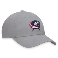 Men's Fanatics Gray Columbus Blue Jackets Extra Time Adjustable Hat