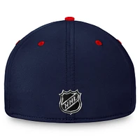 Men's Fanatics  Navy/Red Columbus Blue Jackets Authentic Pro Rink Two-Tone Flex Hat