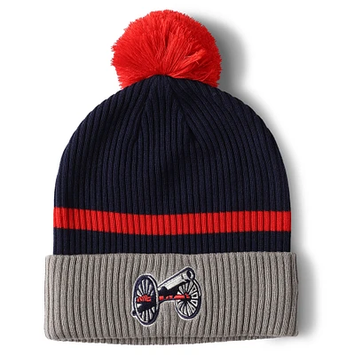 Bonnet en tricot à revers avec pompon pour homme Fanatics Navy Columbus Blue Jackets 2025 NHL Stadium Series