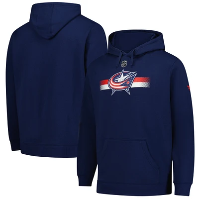 Sweat à capuche en polaire authentique Pro des Blue Jackets de Columbus pour homme