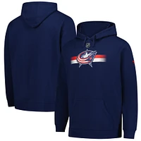 Sweat à capuche en polaire authentique Pro des Blue Jackets de Columbus pour homme