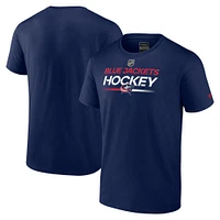 Men's Fanatics  Navy Columbus Blue Jackets Authentic Pro Primary T-Shirt