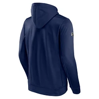 Men's Fanatics  Navy Columbus Blue Jackets Authentic Pro Pullover Hoodie