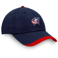 Men's Fanatics Navy Columbus Blue Jackets Authentic Pro Rink Pinnacle Adjustable Hat