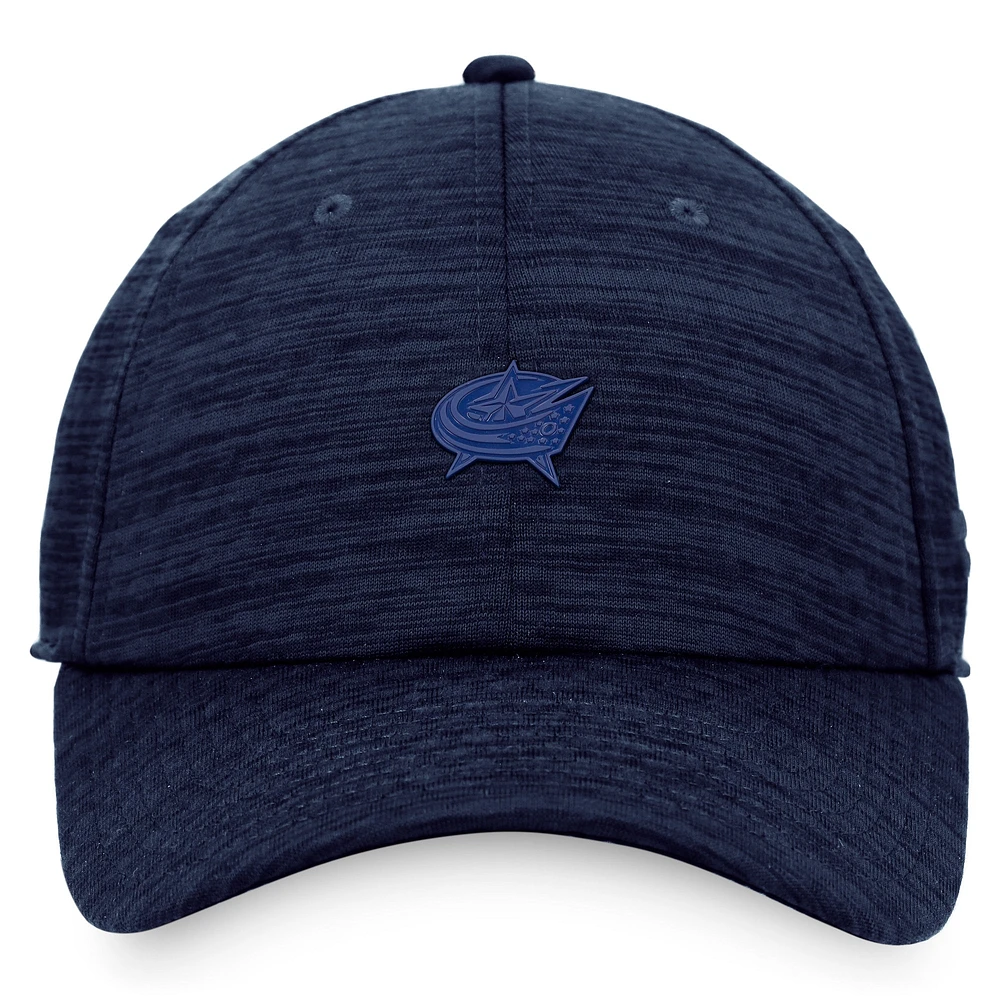 Casquette Snapback authentique Pro Road Columbus Blue Jackets Fanatics pour hommes