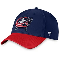 Men's Fanatics Navy Columbus Blue Jackets Core Primary Logo Flex Hat