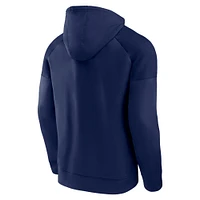 Men's Fanatics  Navy Columbus Blue Jackets Iconic Defender Raglan Pullover Hoodie