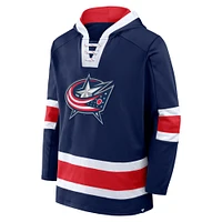 Sweat à capuche en polaire Inside Line pour homme Fanatics Navy Columbus Blue Jackets