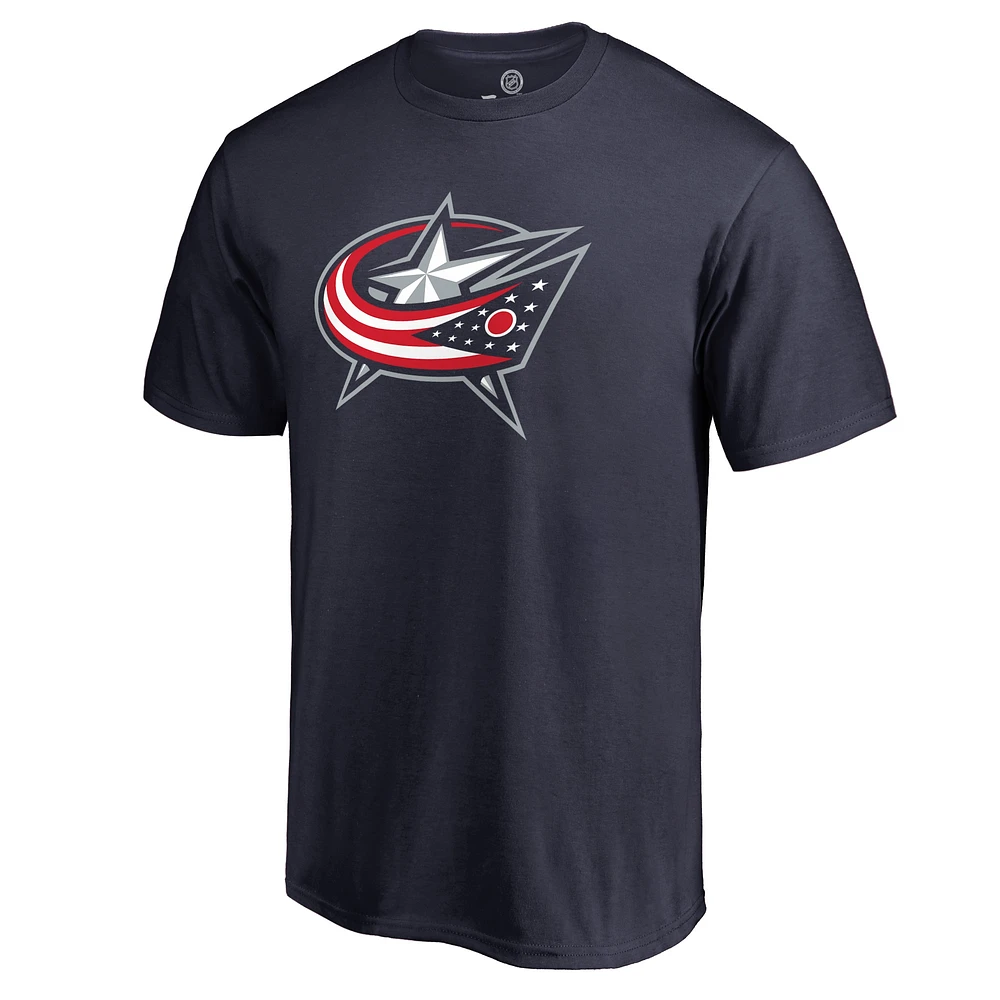 Men's Fanatics Navy Columbus Blue Jackets Number One Dad T-Shirt