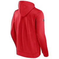 Sweat à capuche en polaire authentique Pro des Blue Jackets de Columbus pour hommes