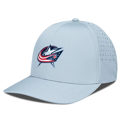 Men's Levelwear Gray Columbus Blue Jackets Zeta Insignia Core Flex Hat